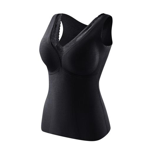 【无痕蚕丝固定带罩杯】磨毛夹层大码打底保暖背心 女免穿文胸内衣  商品图7