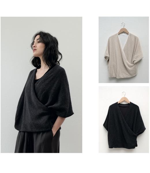 elsa esturgie炭黑落肩背心 商品图1