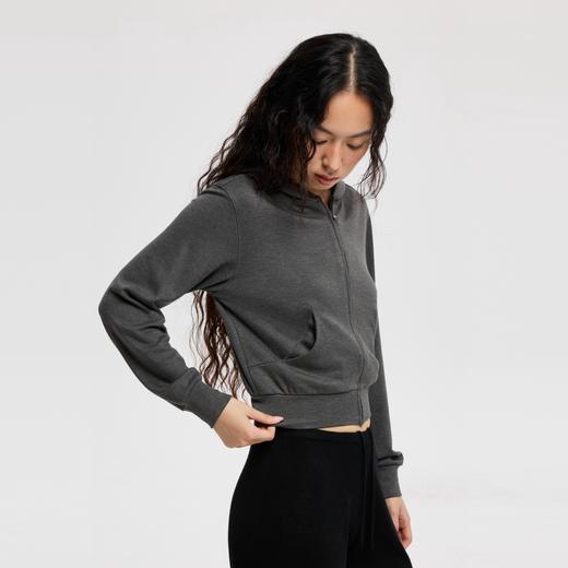 oneup兔毛连帽短款拉链卫衣 商品图3