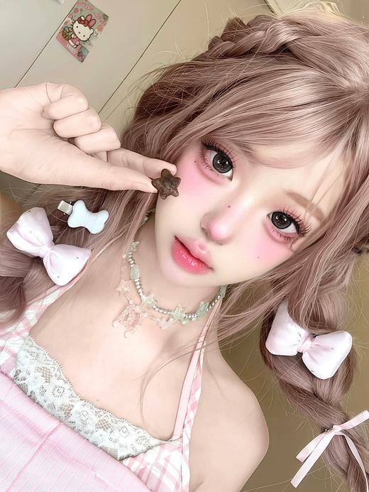 hanawink半年抛  萝莉派对/漫改代餐/粉团子 14.5mm 着色14.2  灰/棕/粉 商品图5