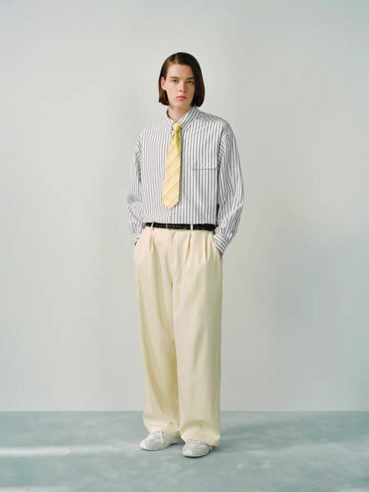 Evistub/E-5CCS008/日本高支全棉双条纹衬衫 商品图0