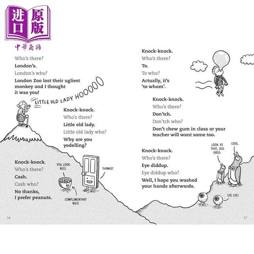 【中商原版】弹簧单高跷上的便便 A Poo on a Pogo Stick 英文原版 儿童幽默搞笑笑话合集 笑话书 进口童书 Olaf Falafel 商品图1