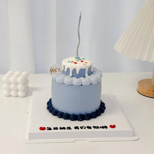 多款~ins小双层蛋糕（底部深蓝/深红奶油色素偏深介意勿拍）-低糖处理无添加 商品图1