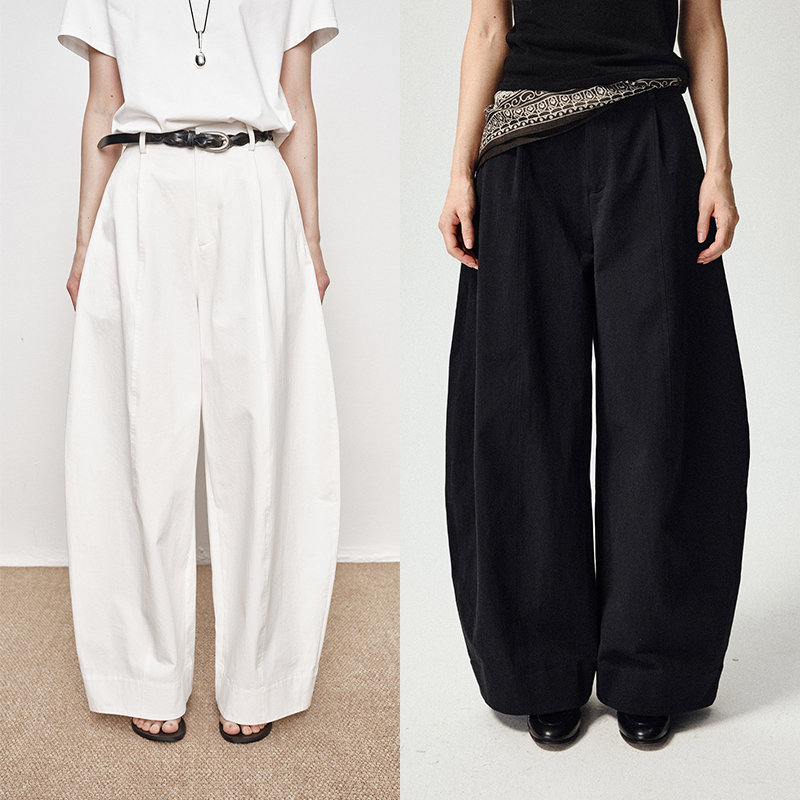 UMILAB｜对白*淡人穿搭 巨藏肉100%新疆长绒棉半松紧气球裤P1266M