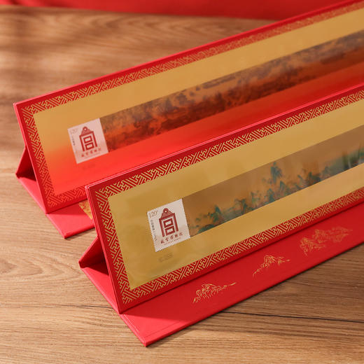 《故宫双绝》传世名画金箔复刻版 | 献礼故宫博物院百年华诞，千里江山图、清明上河图非遗金箔工艺微缩复刻 商品图1