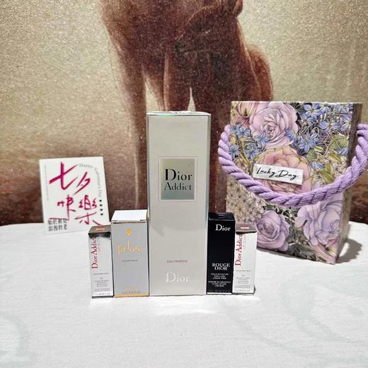 D090430紫色莫奈花园手拎礼盒香水口红套装 商品图5