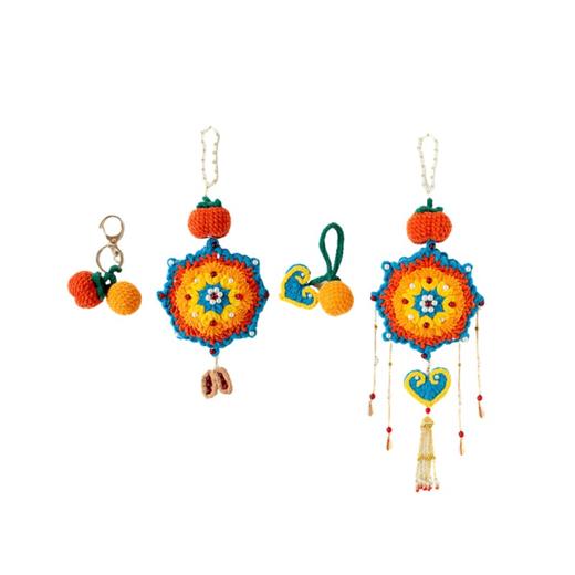 苏苏姐家静彩花囊挂件手工diy编织钩针毛线团自制创意材料包 商品图4