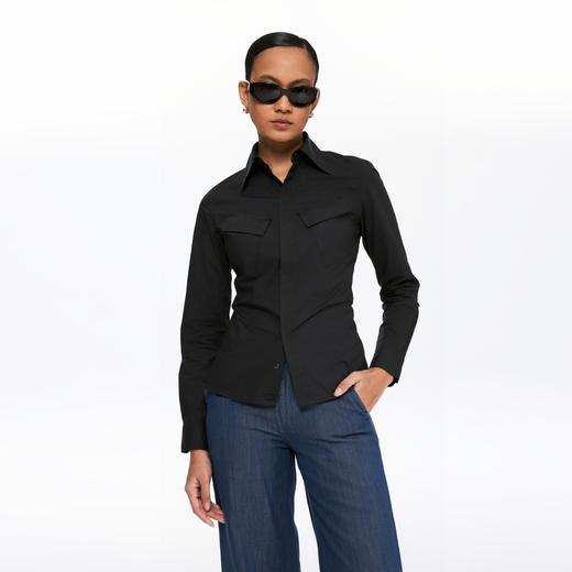 oneup口袋收腰衬衫 商品图1