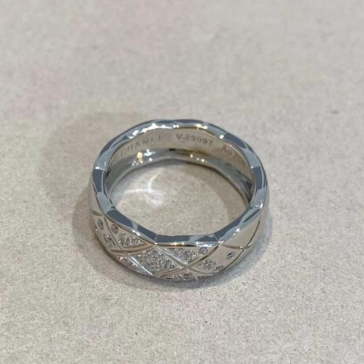 TB37-香奈儿菱格纹宽版水钻戒指（XK） 商品图4