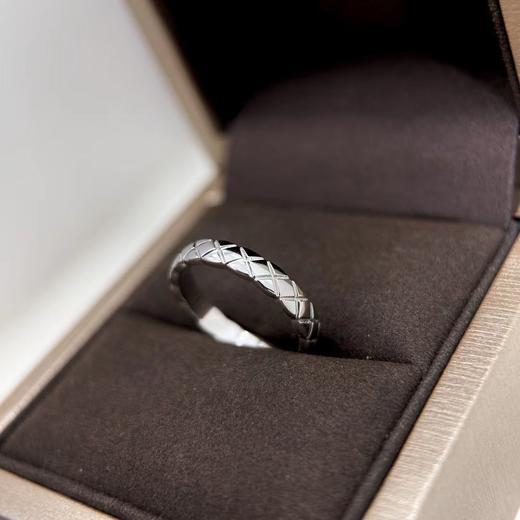 TB32-香奈儿菱格纹窄版戒指镶钻 无钻（XK） 商品图4