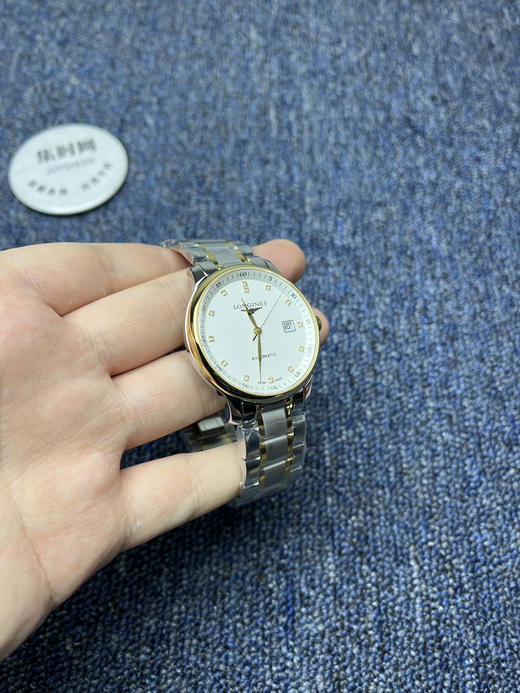 【新款大号40mm】浪琴名匠系列 间金钻面 男士腕表
机芯：进口西铁城 商品图2