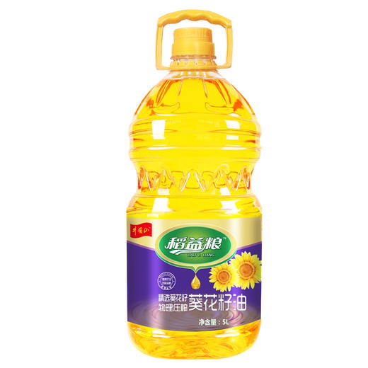 稻益粮压榨一级葵花籽油5L 商品图0
