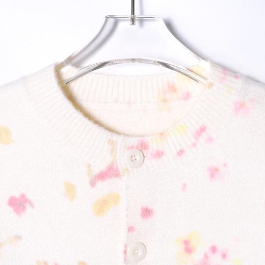 42558SDSA男士秋冬新款痞帅男装小碎花单排扣圆领针织衫开衫百搭毛衣 商品图2