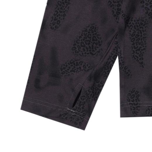 T4835SDSA男士秋冬新款痞帅男装美式扎染豹纹印花半高领长袖T恤时尚潮 商品图4