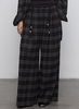 半圆/Q5713724/磨毛工艺格纹阔腿裤 商品缩略图0