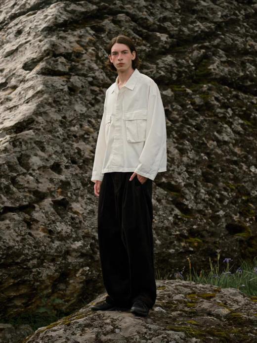 Evistub/E-4QCK428/重磅优雅高密灯芯绒长裤 商品图1