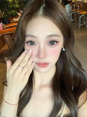 hanawink半年抛  甜甜圈杏仁/甜甜圈棕/甜甜圈粉 14.5mm 着色14.2 咖红/棕/粉