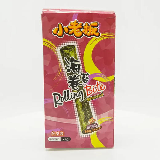 【超市】小老板海苔卷(烧烤味)27g 商品图0