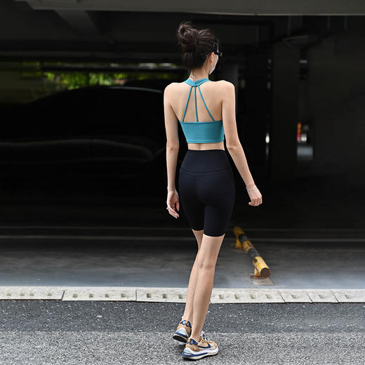 【限时秒】YOGACODE【火树银花系列】一体式运动百搭性感美背吊带透气瑜伽服背心DZBZ045 商品图2
