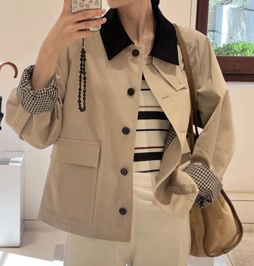 重磅渠道   IC高密斜纹棉夹克   巴恩风短外套  小个子风衣外套 商品图0