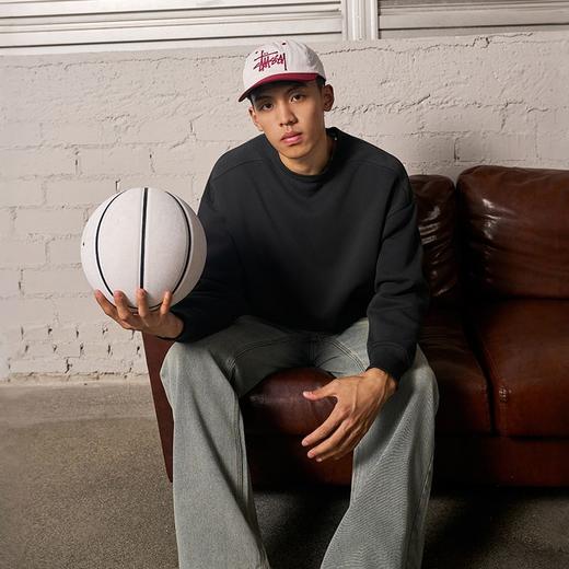 有志者UZIS纯色运动卫衣男秋冬休闲宽松美式潮流半高领套头衫拿铁 商品图8