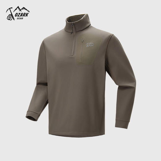 OZARK奥索卡男款半拉链长袖T恤舒适百搭25年秋冬款OAGMT532107 商品图2