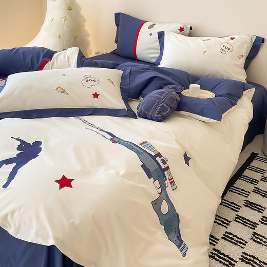 【清仓140元/套】40支全棉水洗棉四件套 四季可用卡通男孩纯棉套件【不支持退换货】 商品图5