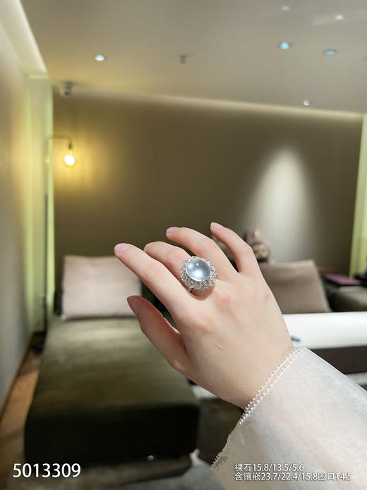 玻璃种蛋面戒指【5013309】具体价格微信咨询 商品图4