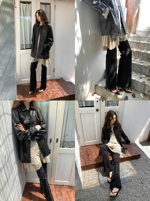 进口黑科技SOLOTEX纱线超轻高弹[超模裤]修身拉腿直筒休闲裤 商品图1