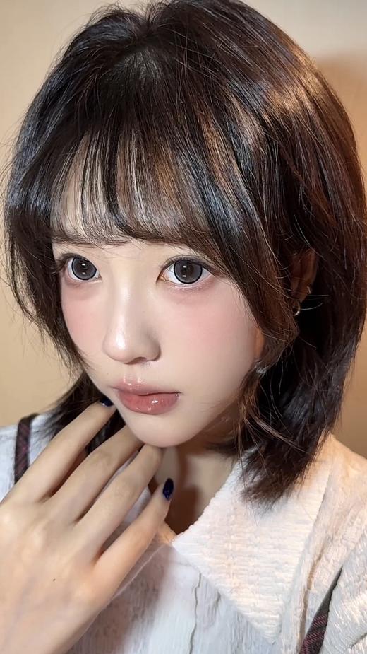 hanawink半年抛  萝莉派对/漫改代餐/粉团子 14.5mm 着色14.2  灰/棕/粉 商品图1