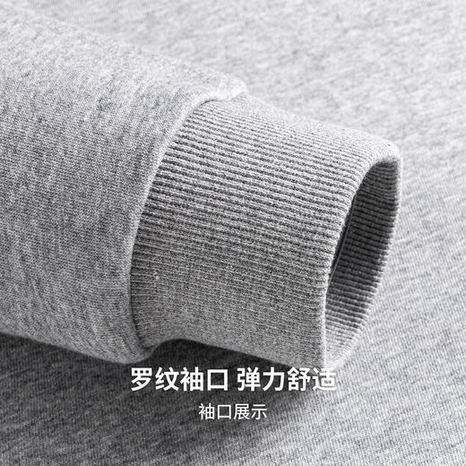 情侣款字母印花圆领套头卫衣2025秋季新款棉质宽松弹力上衣 商品图7