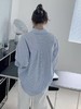 【秋上新】吉妮品牌 003A蓝白条纹衬衫-喜出 商品缩略图1