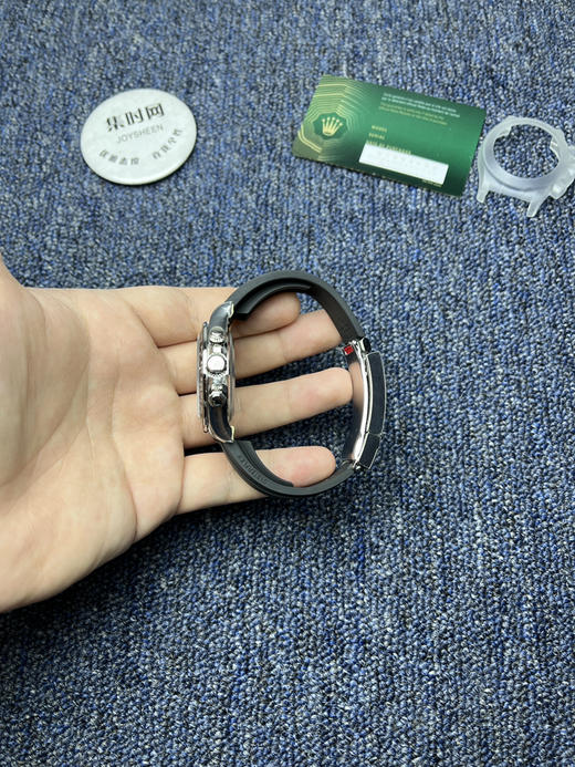 劳力士宇宙计型 VS迪通拿4131配重版 VS迪通拿黑胶迪4131 VS新款包边迪通拿黑盘 配重版 男士腕表 丹东4131机 商品图4