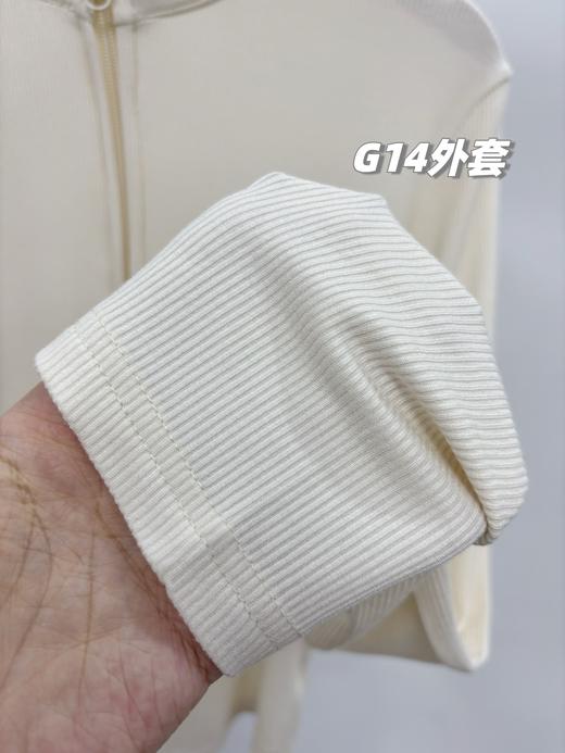 一包2件装，为你而生！一眼出圈，入秋必备小外套！lulu2025秋季新款女士小螺纹立领+双拉链外套， 商品图7