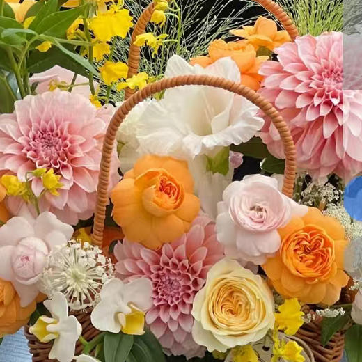 巜春华》秋季新品手提篮奶油风手提花篮 商品图2
