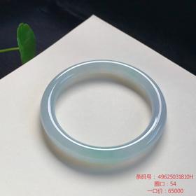 高货翠绿翡翠手镯 传家宝温润圆满中式翡翠手镯49625031810H（一口价）