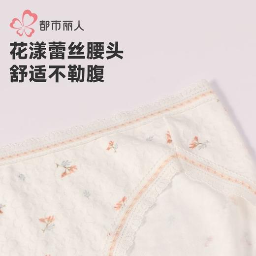 都市丽人内裤女士棉提花内裤女士三角内裤女内裤纯棉内裤LKH2C3 商品图6