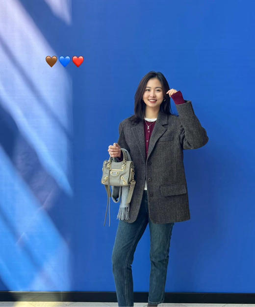 巴黎世家 city mini 做旧牛皮 灰金 机车包 商品图1