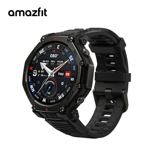 华米 T-Rex 3 Pro 户外运动跑步智能手表 48mm&44mm蓝宝石表镜 5级钛金属表圈  1.5英寸AMOLED屏幕 最高亮度3000尼特 180+运动模式 商品图2