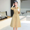 WG32029早春秋女装2025年新款穿搭法式长袖收腰衬衫连衣裙子优雅 商品缩略图1