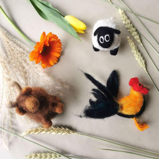 北京仓｜Felt So Good-Black Sheep Felt Easter-快乐奔跑小绵羊 羊毛毡 挂件［英国设计师］ 商品图3