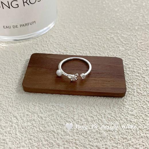 卡蒂罗/KADER  蝴蝶絮语女戒 在逃公主系列 小众设计蝴蝶镂空镶嵌闪锆简约大气开口戒 ins温柔气质创意百搭 商品图9