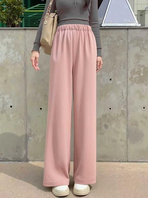 11.11直降到底！！（不支持退）【超值特卖】粉色简约休闲直筒裤卫裤-喜出 商品图1