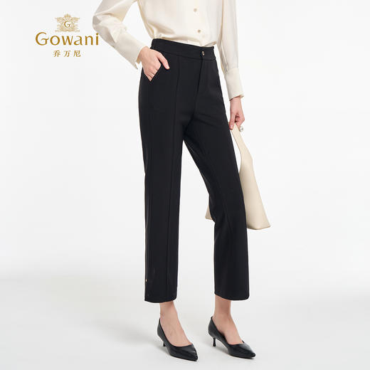 乔万尼新品2025弹力显瘦微喇长裤ED3F206 商品图2