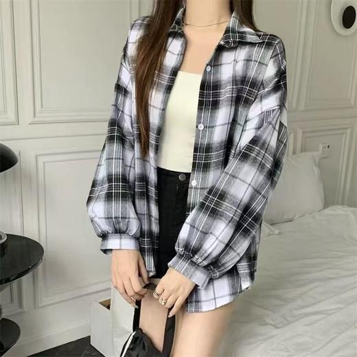 冰点价！仅限11.11！退货勿拍【秋上新】吉妮品牌 018A格子衬衫-喜出 商品图2