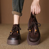 FR 85068复古流苏鞋舒适厚底休闲鞋松糕底浅口马丁靴 商品缩略图3