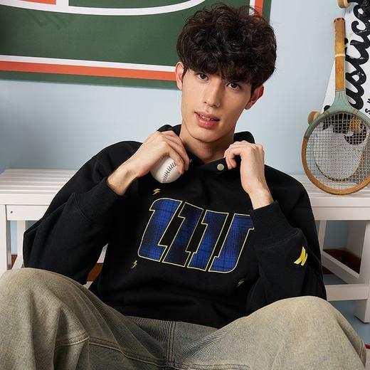 有志者UZIS美式潮流刺绣卫衣男秋季宽松复古重磅运动套头衫明星 商品图5