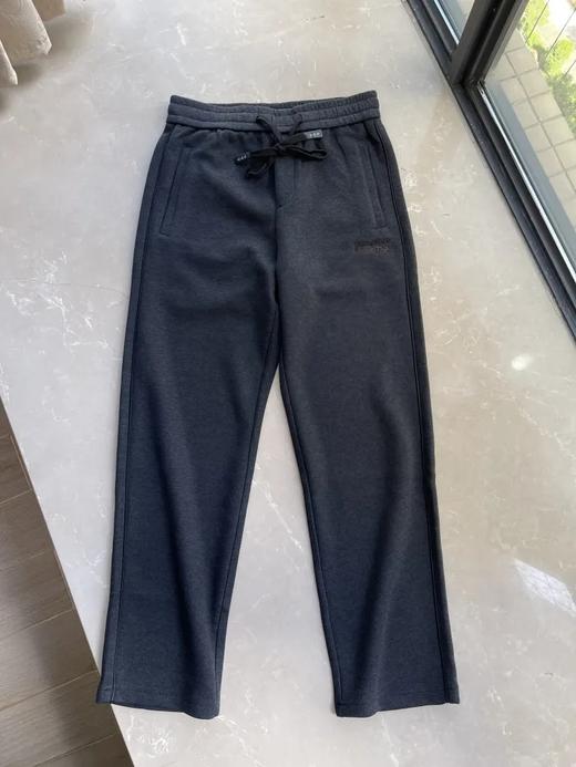 澳门订单定织双层加厚复合面料！秋冬男士松紧腰舒适百搭宽松直筒微弹针织休闲裤纯色长裤 商品图3