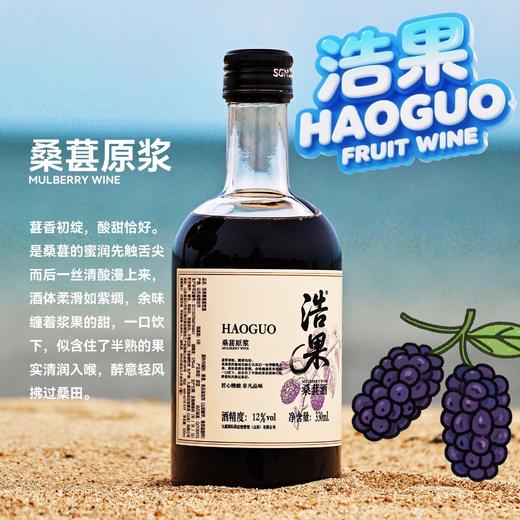 赠送精美礼盒【低温发酵！原生营养】吃香喝辣，酸甜解腻，中秋送礼浩果330ml12度桑葚酒礼盒果酒梅见小瓶酒饮料酒桑葚酒水果酒。rb 商品图4