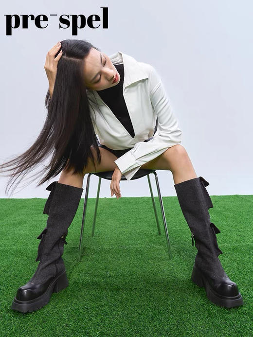 漫画腿口袋靴 商品图1